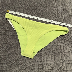 L*Space Bikini‎ Bottom Camacho Light Green Ribbed Size Small